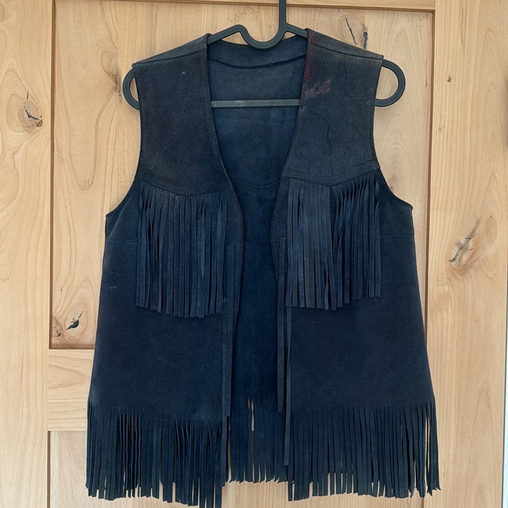 Vintage fringe vest